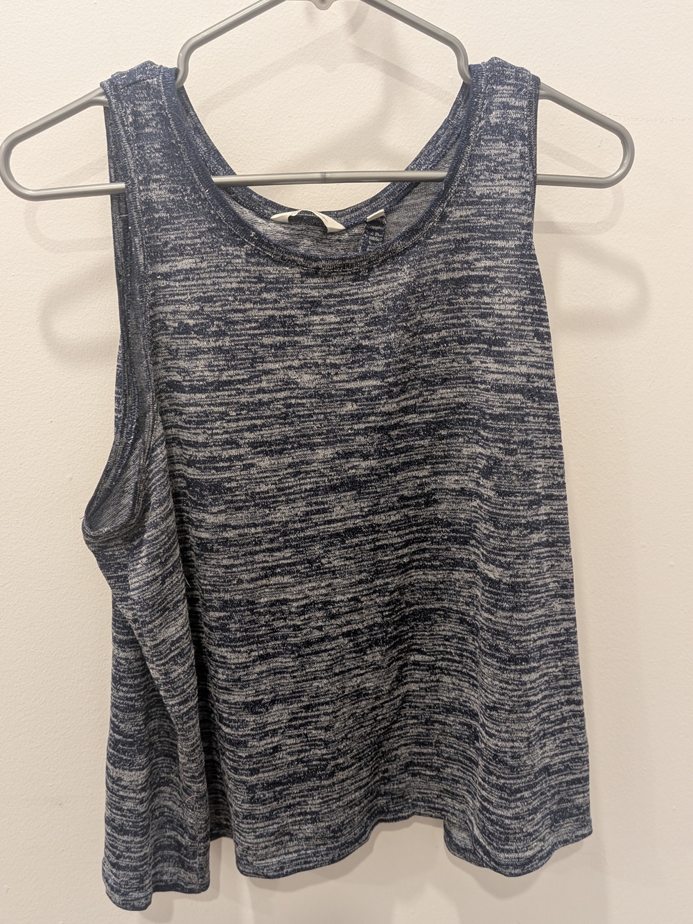 Reitmans Heathered Navy and White Sleeveless Tank